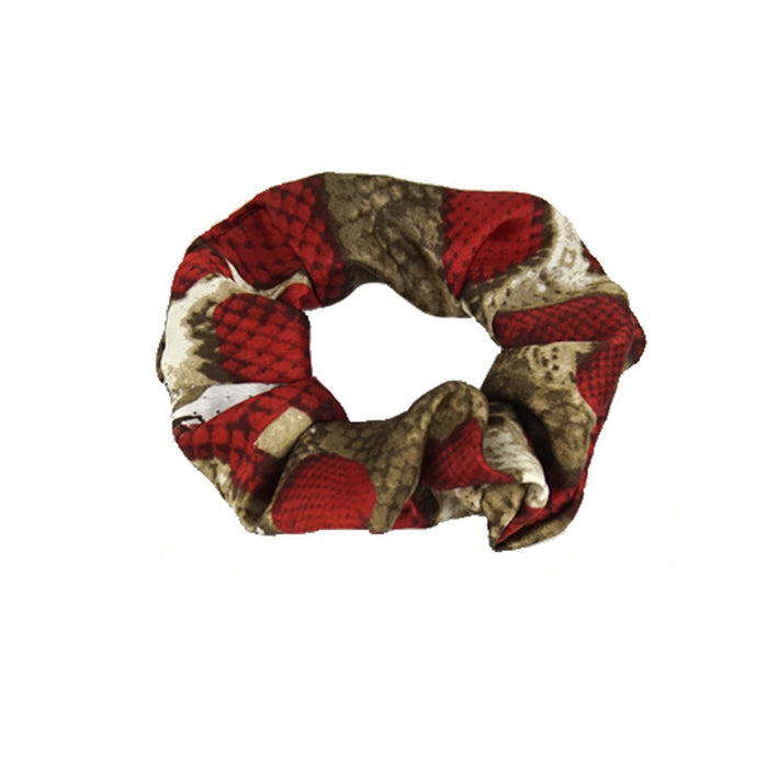 Wholesale Hair Scrunchies Satin Snake Leopard Animal Pattern MOQ≥2 JDC-HS-HMXS007