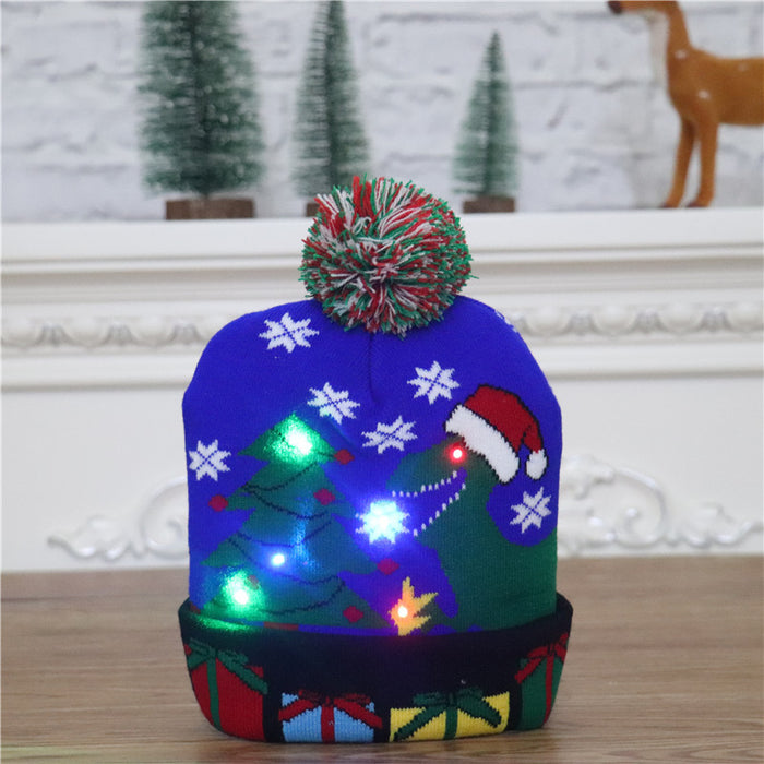 Decoración navideña de sombrero al por mayor niños adultos GLOW JDC-FH-JINH001