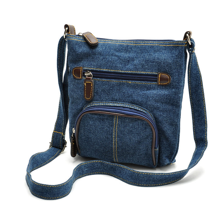 Wholesale Shoulder Bag Denim Front Pocket Diagonal JDC-SD-Shunl003