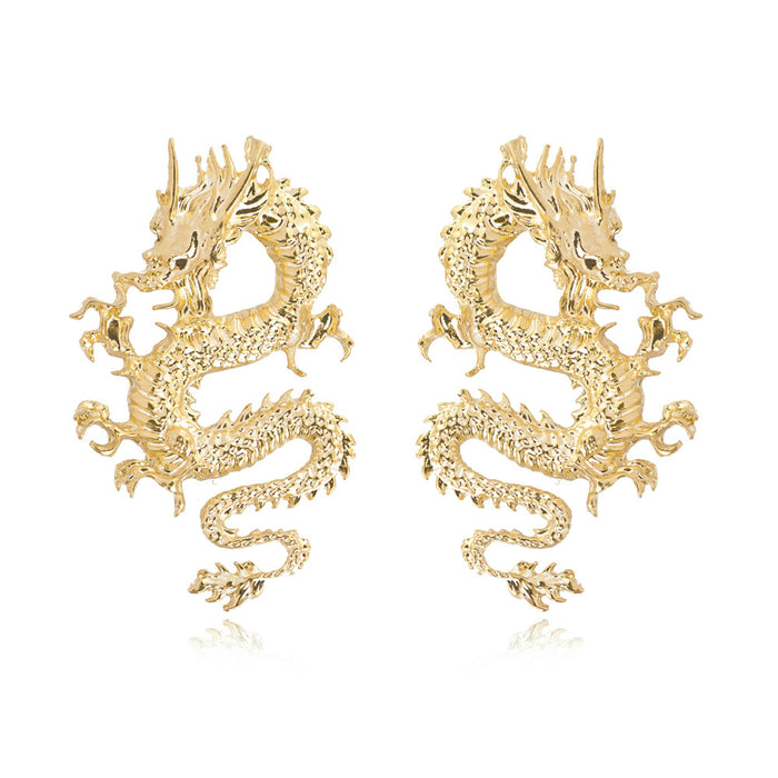 Jewelry WholesaleWholesale Dragon Shaped Alloy Earrings JDC-ES-Yida006 Earrings 宜达 %variant_option1% %variant_option2% %variant_option3%  Factory Price JoyasDeChina Joyas De China