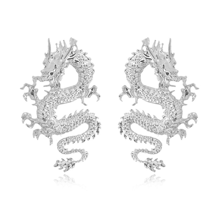 Pendientes de aleación en forma de dragón al por mayor jdc-es-yida006