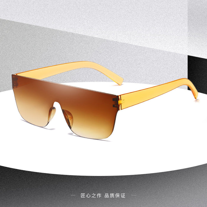 Wholesale Modern Retro One Piece Frameless Sunscreen Sunglasses JDC-SG-LanY005