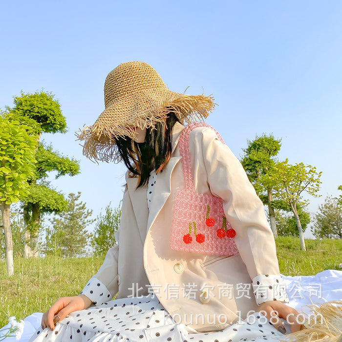 Wholesale Beaded Bag Handmade DIY Acrylic Handbag JDC-HB-Xinnuo002