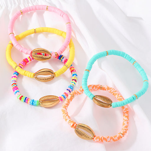 Jewelry WholesaleWholesale pottery beach wind shell bracelet JDC-BT-NZ042 Bracelet 奈珠 %variant_option1% %variant_option2% %variant_option3%  Factory Price JoyasDeChina Joyas De China