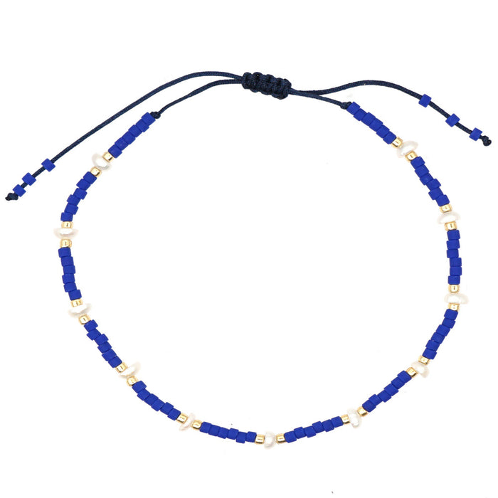 Wholesale Bracelet Shell Rice Beads Hand Woven Pearl Bracelet JDC-BT-PREMGBH008