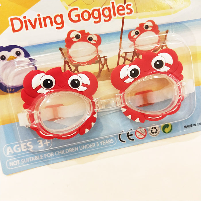 Enfants pour enfants en silicone Cartoon Swimming Ggggles plongée jdc-ff-yhj001