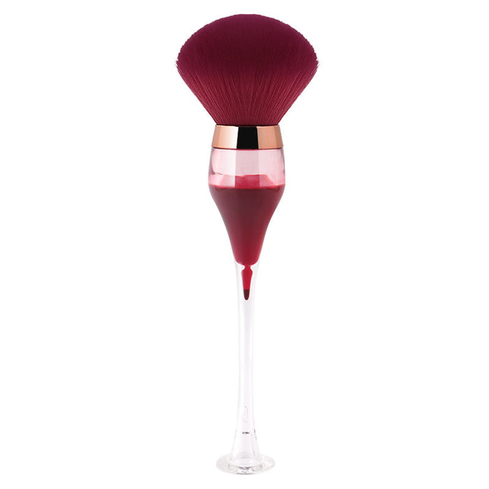 Wholesale Nylon Fiber Hair Red Wine Glass Makeup Brush MOQ≥3 JDC-MB-YSN002