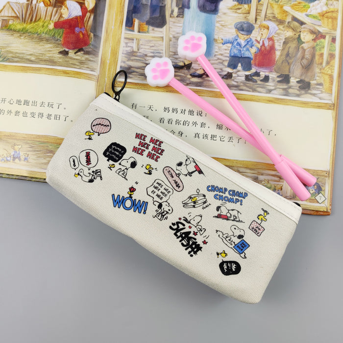 Wholesale Pencil Bags Canvas Cute Large Capacity MOQ≥2 JDC-PB-YUNKE004