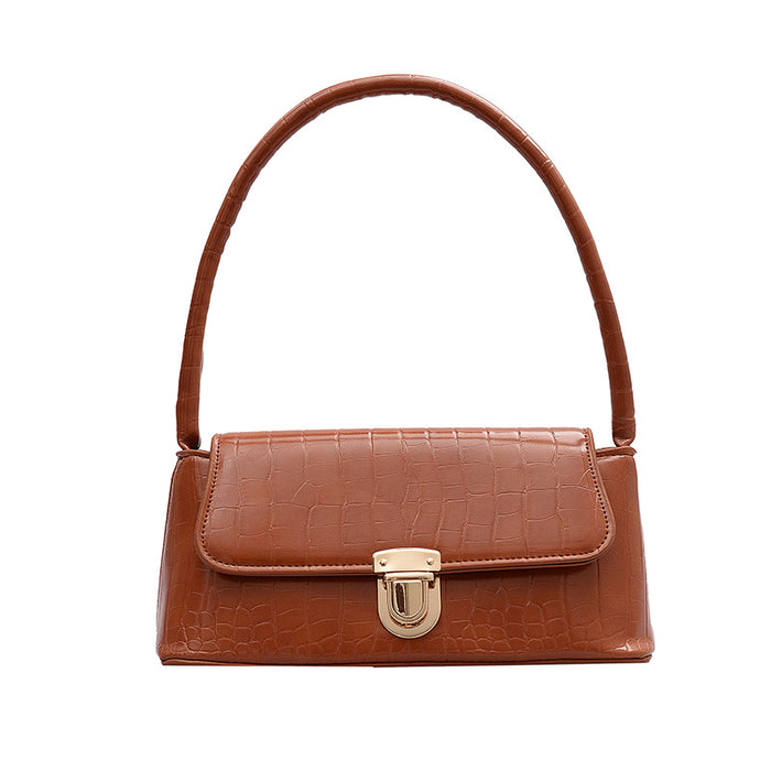 Wholesale Handbag PU Stone Pattern Fashion Shoulder Bag Underarm Bag JDC-HB-AYF004