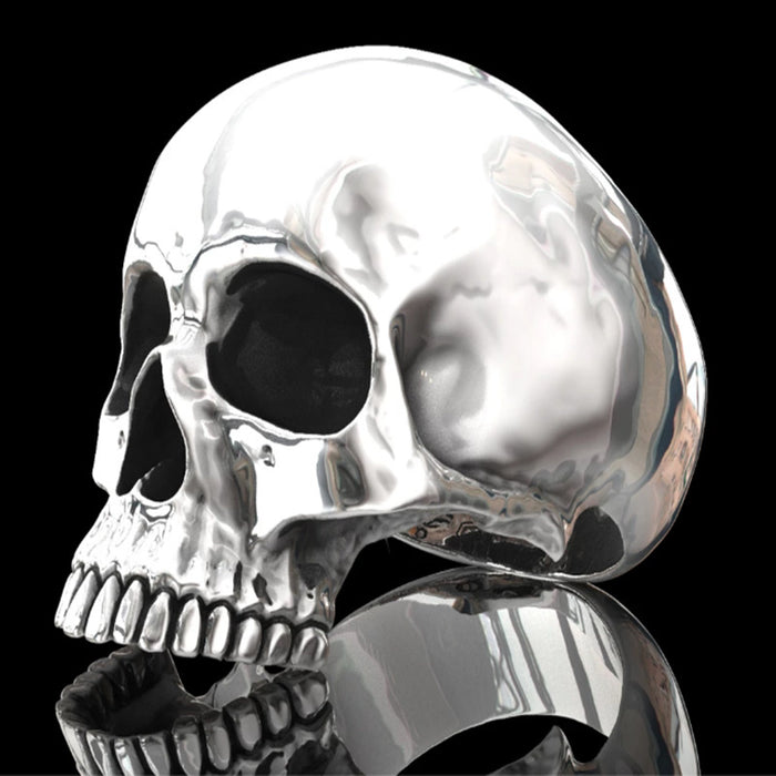 Wholesale Rings Alloy Hollow Skull Ghost Head MOQ≥2 JDC-RS-ChenR065