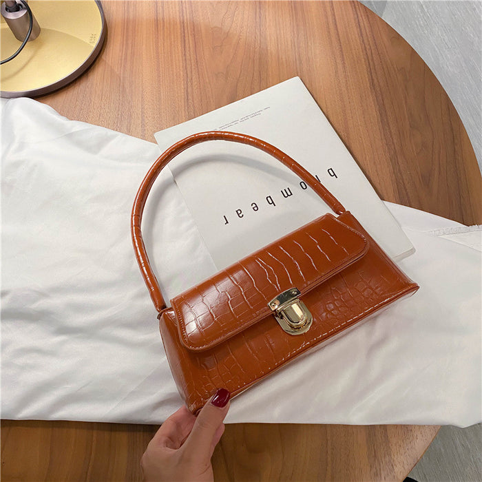 Wholesale Handbag PU Stone Pattern Fashion Shoulder Bag Underarm Bag JDC-HB-AYF004