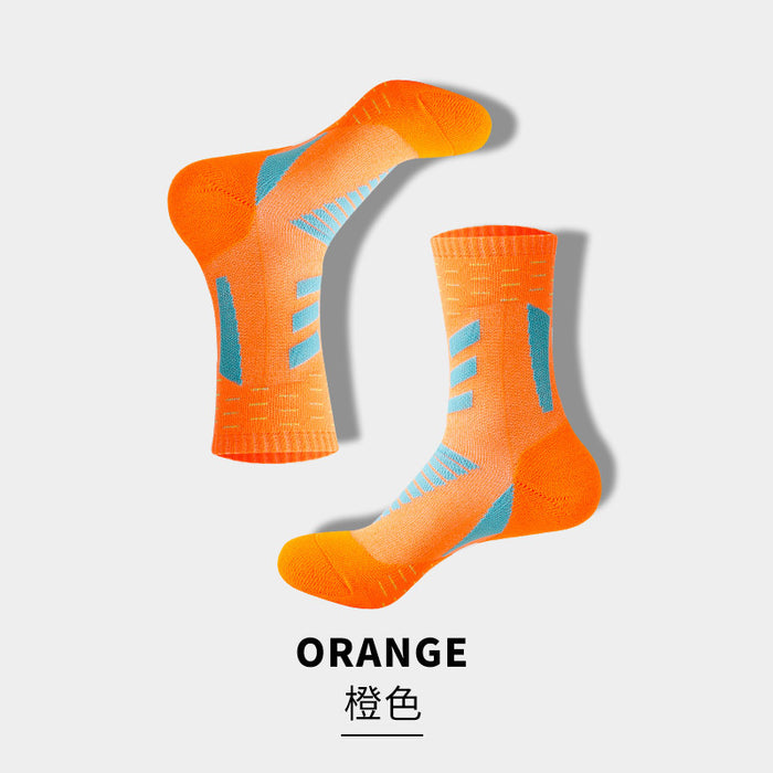 Wholesale sports socks elite socks basketball socks breathable sweat-absorbing mid tube socks JDC-SK-ManP006