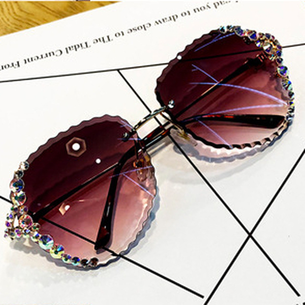 Wholesale Sunglasses Glass Lens Metal Frame MOQ≥2 JDC-SG-QingT010