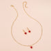 Jewelry WholesaleWholesale zircon love Crystal Necklace earrings JDC-NE-D029 Necklaces 晴雯 %variant_option1% %variant_option2% %variant_option3%  Factory Price JoyasDeChina Joyas De China