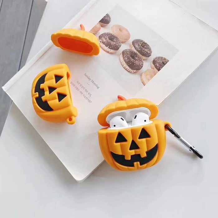 Wholesale Headphone Shell Silicone Halloween Pumpkin Protective Cover JDC-EPC-YSD025