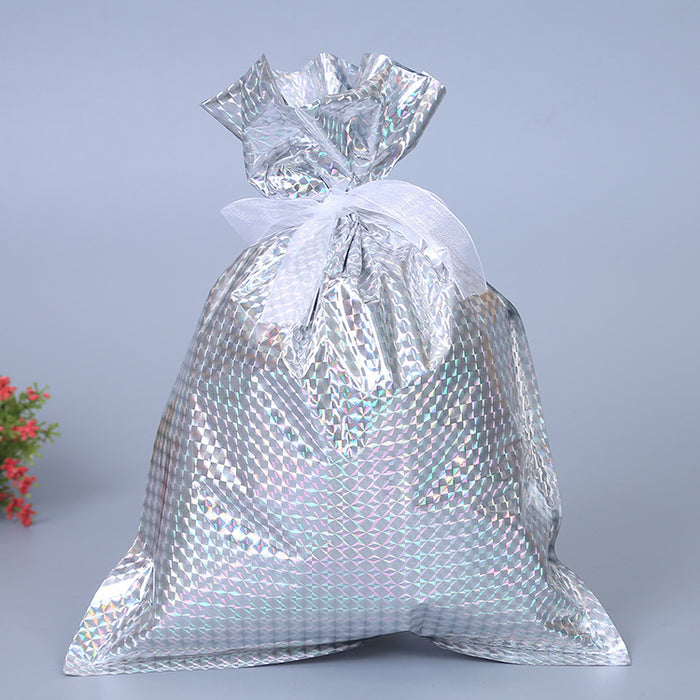 Bolsa de regalo al por mayor plástico de Navidad Bolsa de dulces con cordón MOQ≥2 JDC-GB-ShenaO002