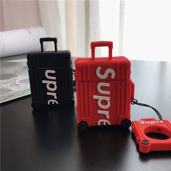 Wholesale Trolley Luggage Airpods Soft Shell Earphone Cover (F) JDC-EPC-TSSR010