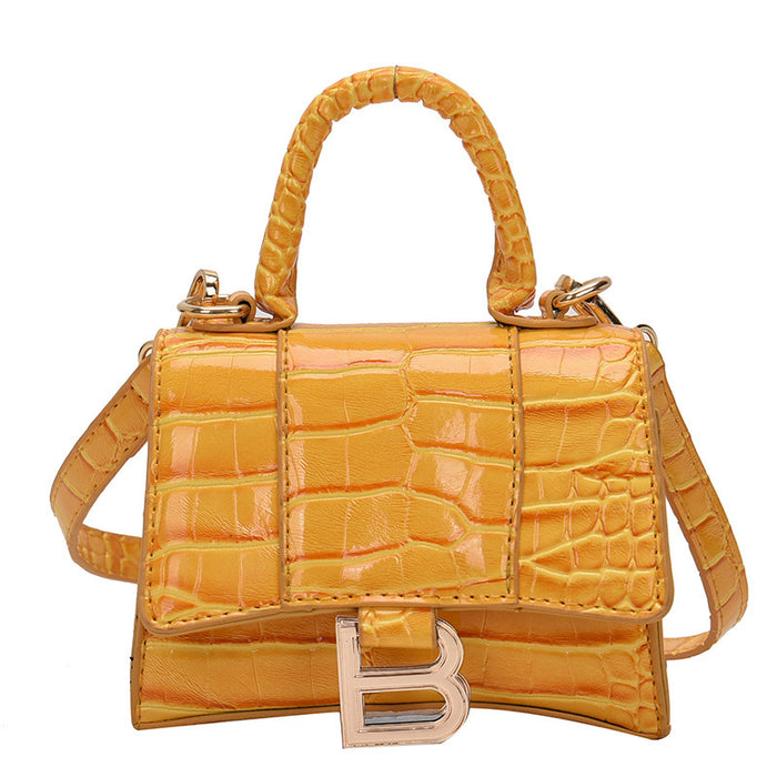 Wholesale PU Bright Leather Crocodile Pattern Shoulder Bag(F) JDC-SD-Bengda002