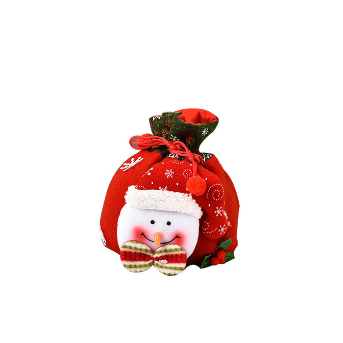 Decorativo al por mayor navidad lindas bolsas de dulces de muñecas 3d jdc-dcn-gangl008