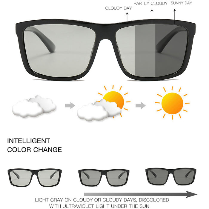 Gafas de sol polarizadas para hombres al por mayor Deportes al aire libre Anti-UV Discoloración JDC-SG-Juny003