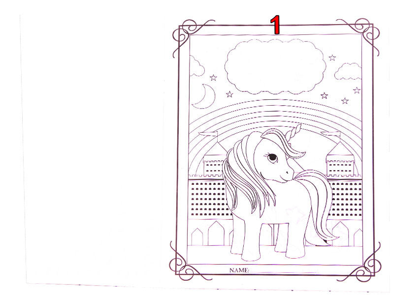 Wholesale coloring book paper unicorn MOQ≥2 JDC-NK-CXL001