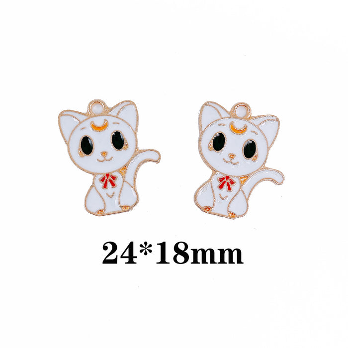 Wholesale Cartoon Enamel Alloy Bracelet Charms Accessories (M) MOQ≥10 JDC-CS-LingM009