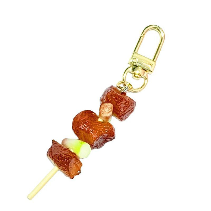 Wholesale Teppanyaki Barbecue Simulated Food Barbecue String Keychain Ring JDC-KC-DMF010
