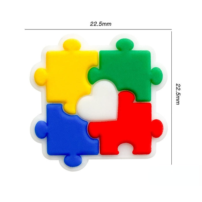 Al por mayor 10 piezas de 10 piezas de silicona colorida 2.5 mm Beads JDC-BDS-WDX027