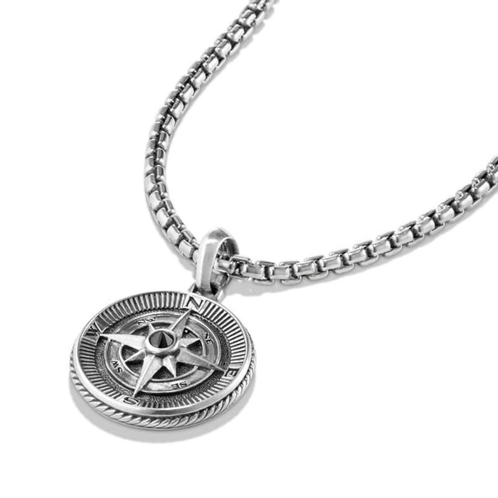 Wholesale Necklace Alloy Vintage Eight-pointed Star Compass Clavicle Chain JDC-NE-MTu002