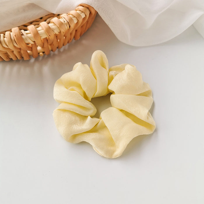 Wholesale gentle yellow pig intestine hair ring for women JDC-HS-MS018