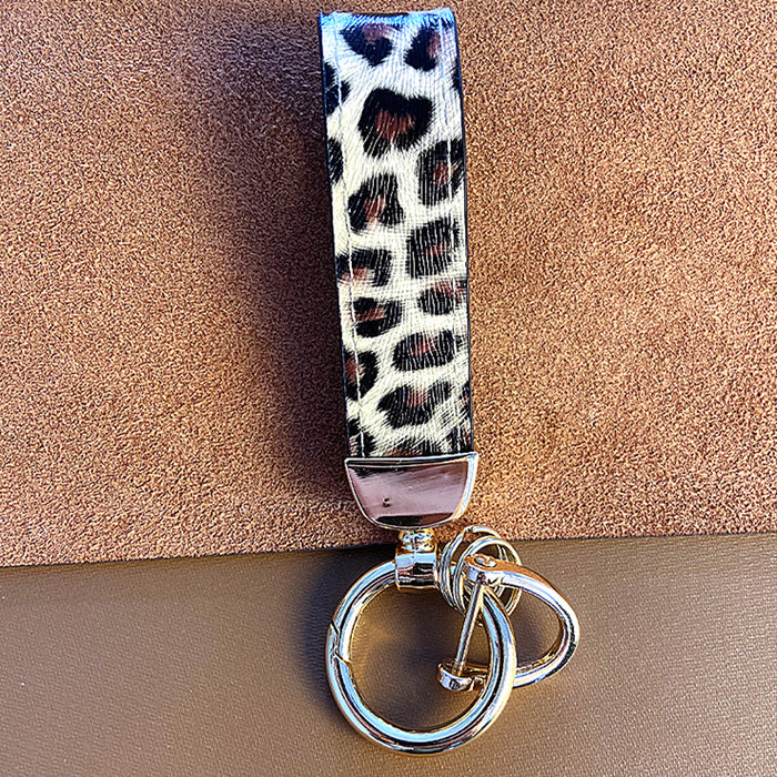 Jewelry WholesaleWholesale Leopard Print Leather Keychains MOQ≥2 JDC-KC-CHeng001 Keychains 超恒 %variant_option1% %variant_option2% %variant_option3%  Factory Price JoyasDeChina Joyas De China