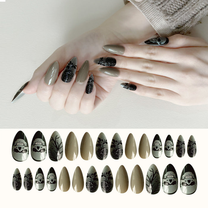 Piezas de uñas al por mayor Halloween Matches de uñas 24 piezas JDC-NS-ANM003