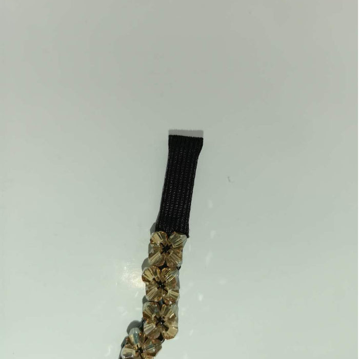 Wholesale Crystal Two Row Wave S Type With Teeth Hand Beaded Hairpin MOQ≥12 JDC-HD-BTang002