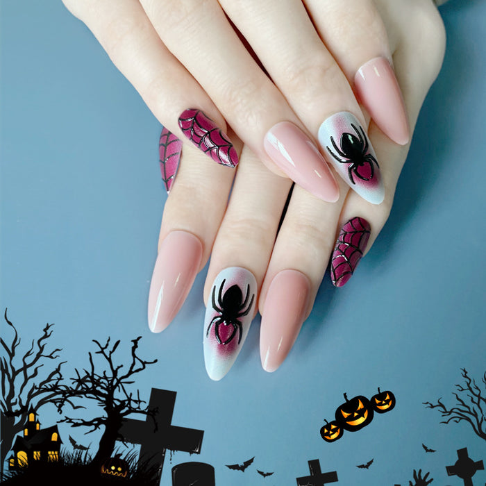 Wholesale nail pieces Halloween nail patches 24 pieces JDC-NS-anm003