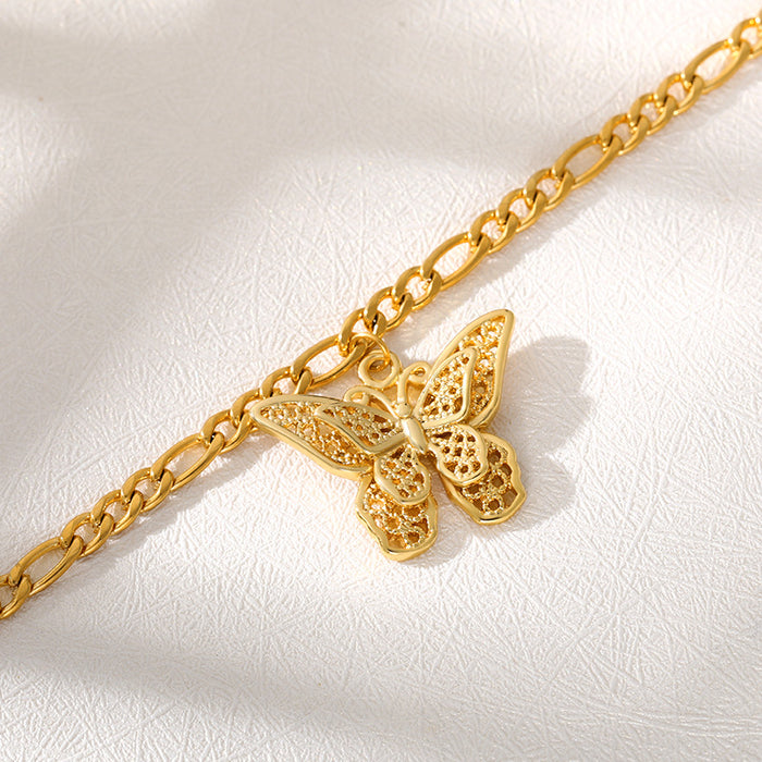 Wholesale Stainless Steel Butterfly Bracelet Boho Couple Jewelry JDC-BT-MengX004