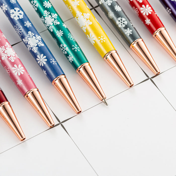 Wholesale Ballpoint Pen Metal Snowflake Empty Tube Gel Pen JDC-BP-Huah095