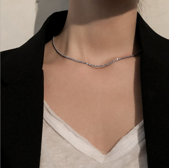 Wholesale Necklaces Alloy Gypsophila Collar Neck Strap Choker JDC-NE-ChunY003