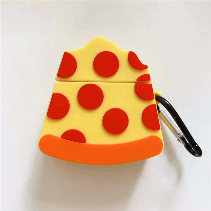 Case de auriculares al por mayor Pizza de queso de silicona JDC-EPC-FMS001