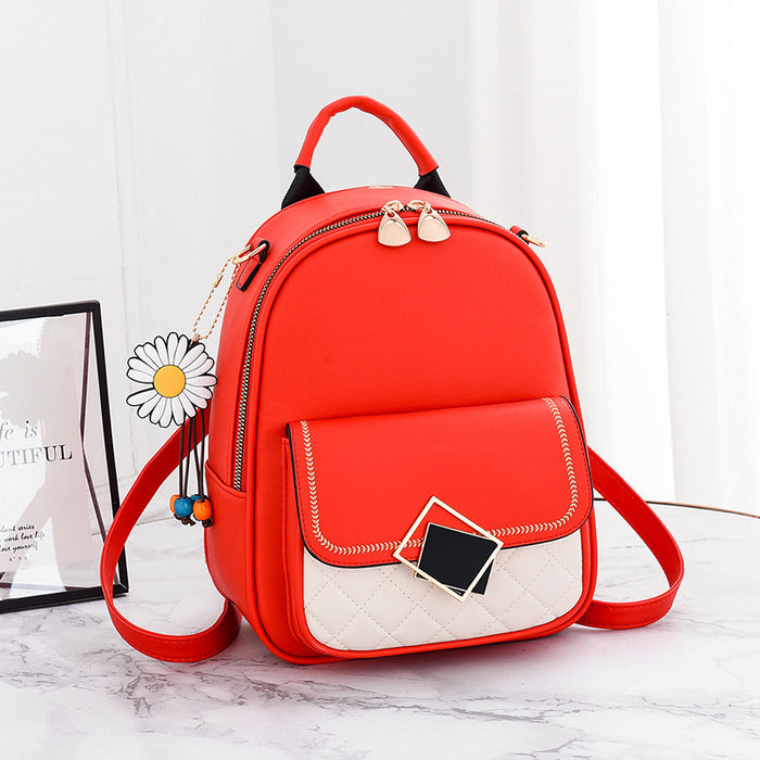 Wholesale Backpack PU Ladies Fashion Small School Bag JDC-BP-Zhip001