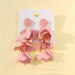 Jewelry WholesaleWholesale rose petal long tassel candy color earrings MOQ≥2 JDC-ES-MOSHU003 Earrings 舒莫 %variant_option1% %variant_option2% %variant_option3%  Factory Price JoyasDeChina Joyas De China