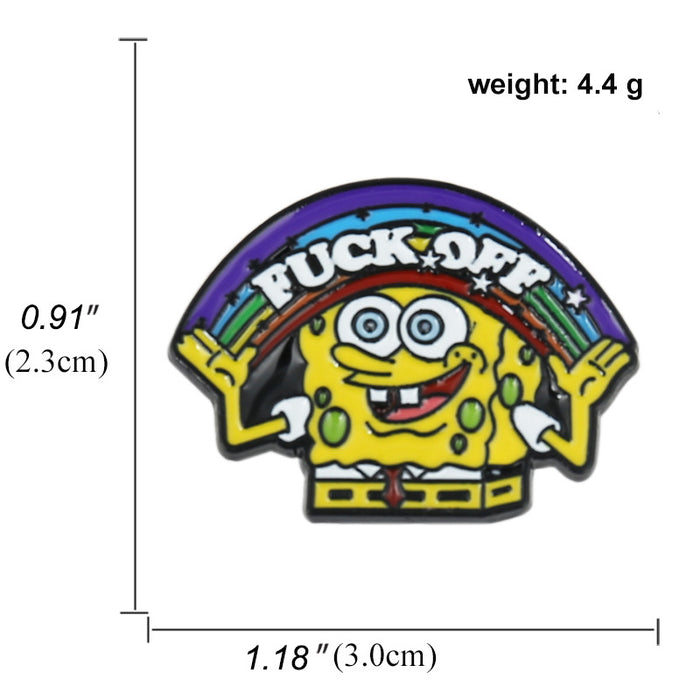 Wholesale brooch pvc cartoon badge color drip oil (M) JDC-BC-DanR003