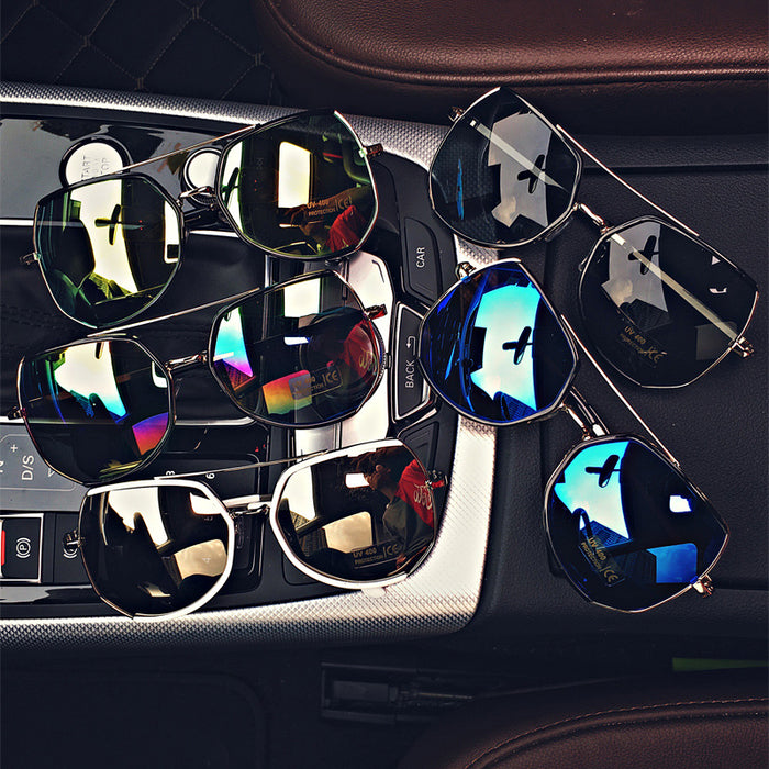 Wholesale Sunglasses Random PC Lens Reflective Metal Frame MOQ≥2 JDC-SG-QingT008