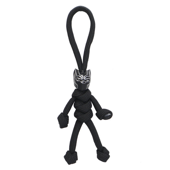 Wholesale Keychains ABS Environmentally Friendly Plastic Woven Pendant Building Blocks Minifigures Hand Woven JDC-KC-TaiF002