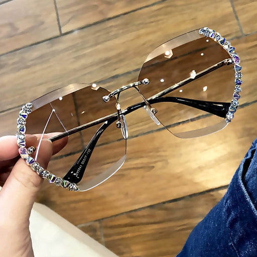 Jewelry WholesaleWholesale Frameless Diamond Polygonal Gradient Sunglasses JDC-SG-JiaW009 Sunglasses 嘉威 %variant_option1% %variant_option2% %variant_option3%  Factory Price JoyasDeChina Joyas De China
