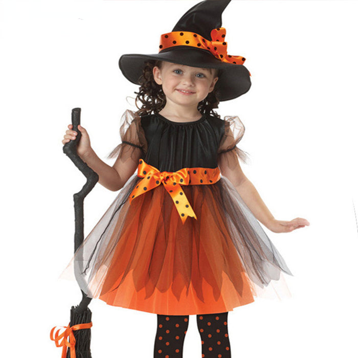 Wholesale Costume Children Witch Cape Halloween Cosplay MOQ≥3 JDC-CTS-AiM003
