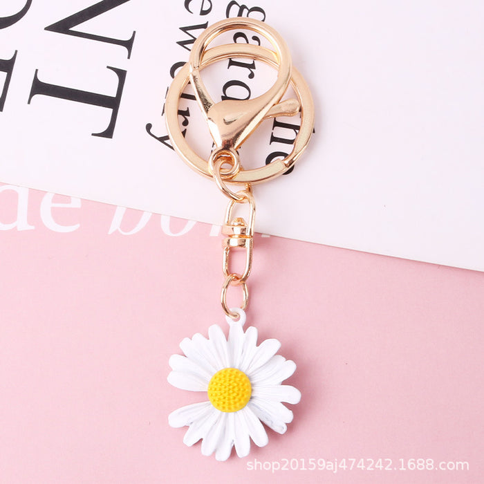 Wholesale Keychains Alloy Notched Flowers JDC-KC-YiHan054