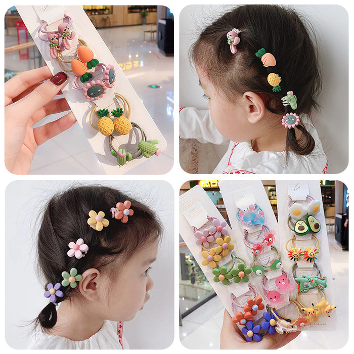 Wholesale small fresh children's head rope does not hurt hair aprons JDC-HS-JuS002