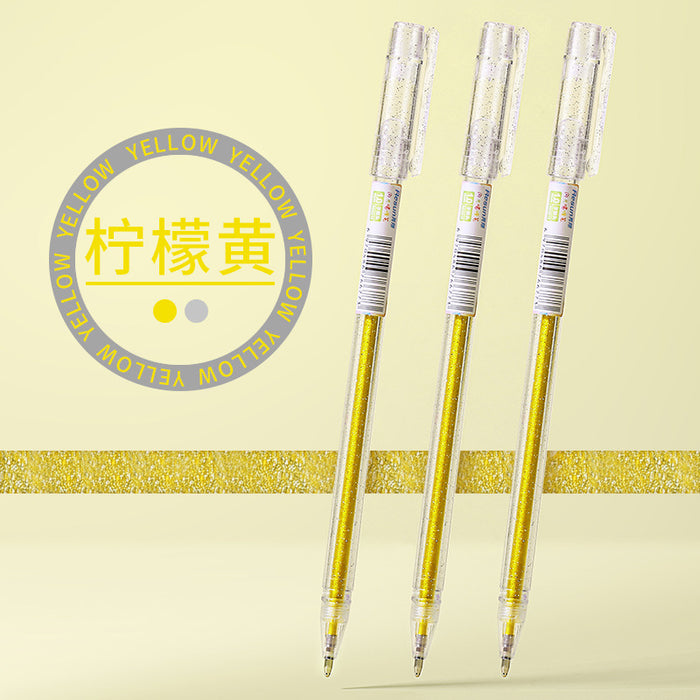 Wholesale Glitter Pen Plastic Highlighter MOQ≥2 JDC-BP-Ruix003