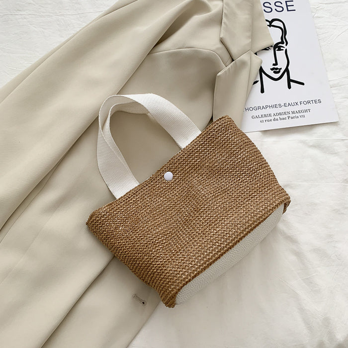 Wholesale handbag women seaside beach holiday woven straw bag JDC-HB-Shens002