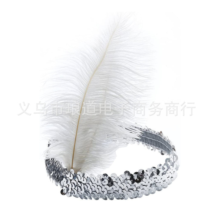 Ropa al por mayor Gatsby Party Feather Diebla Decorations Ostrich Feather Moq≥5 JDC-CTS-Langdao003